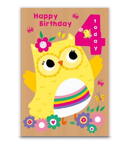 4th Birthday Card