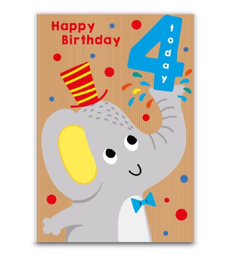 4th Birthday Card