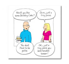 Birthday Cake Pun Greeting Card