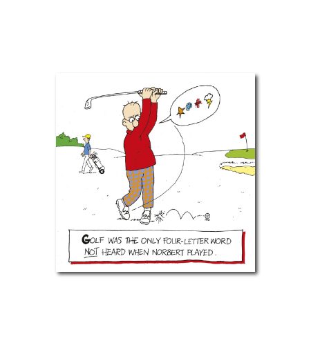 Golf Greeting Card