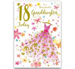 18th Birthday Granddaughter Card
