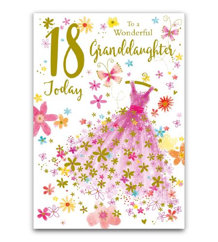 18th Birthday Granddaughter Card