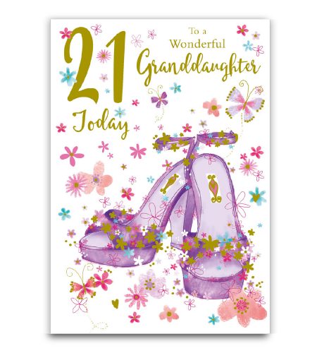 21st Birthday Granddaughter Card