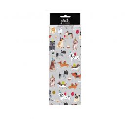 Tails Grey Tissue Paper