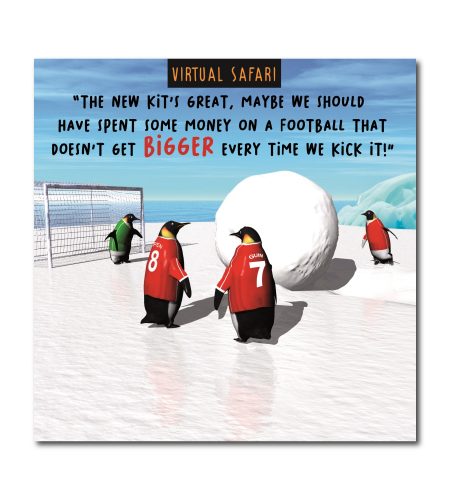 Penguins Football Humour Card