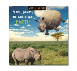 Rhino Fart Humour Card