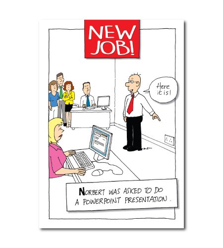 New Job Humour Card