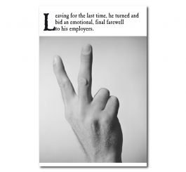 Sorry You're Leaving Humour Card