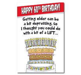 Cake 60th Birthday Card