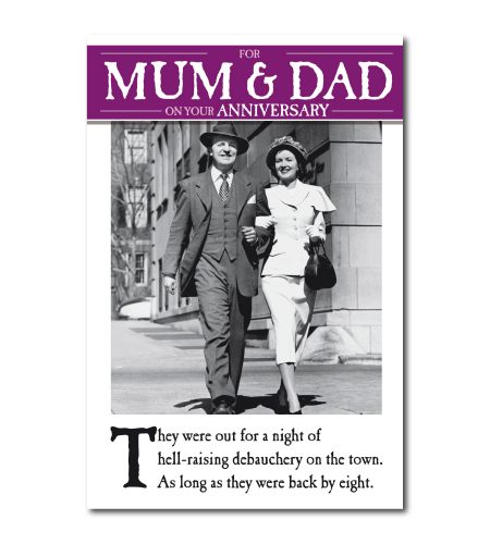 Mum & Dad Anniversary Humour Card