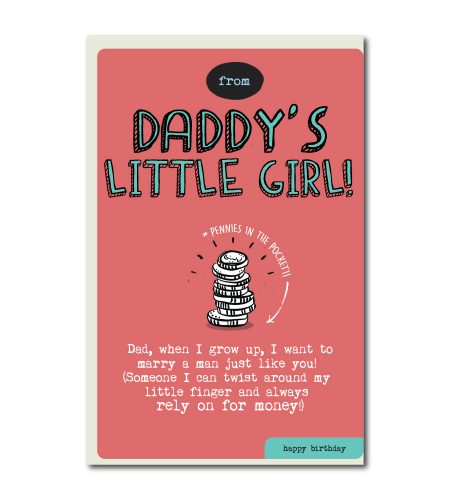 Daddy from Daughter Birthday Card