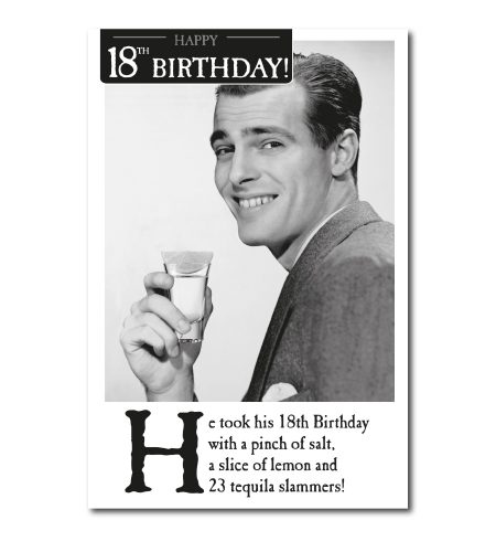 18th Birthday Humour Card