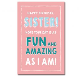 Sister Birthday Card