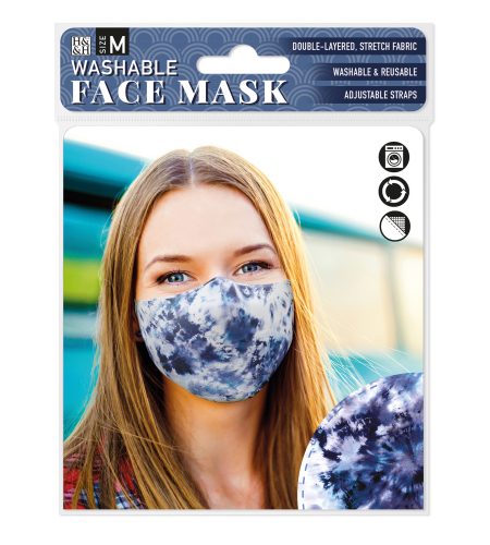 Face Mask - Blue Tie Dye - Image 2
