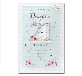21st Birthday Daughter Card