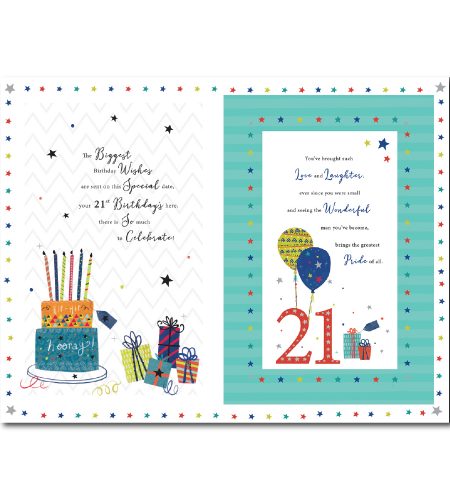 21st Birthday Son Card - Image 2
