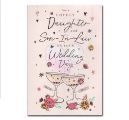 Daughter & Son In Law Wedding Day Card