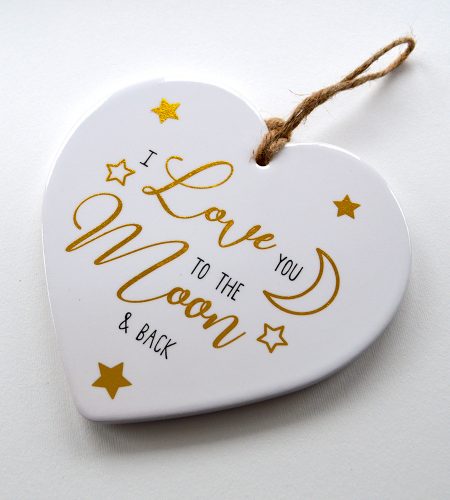 To The Moon & Back Hanging Plaque