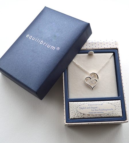 Silver Plated Heart Necklace - Image 2