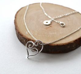 Silver Plated Heart Necklace