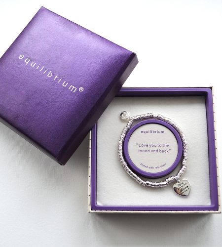 Silver Plated Heart Charm Bracelet - Image 2