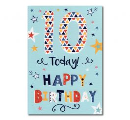 10th Birthday Card