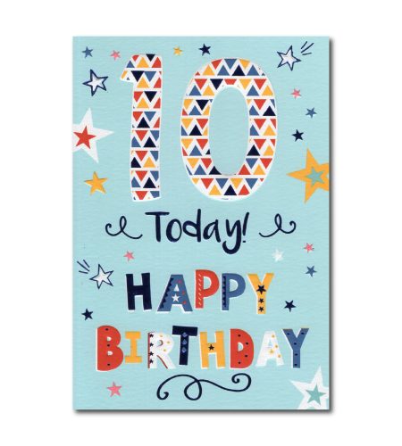 10th Birthday Card
