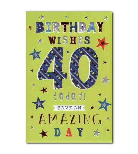 40th Birthday Card