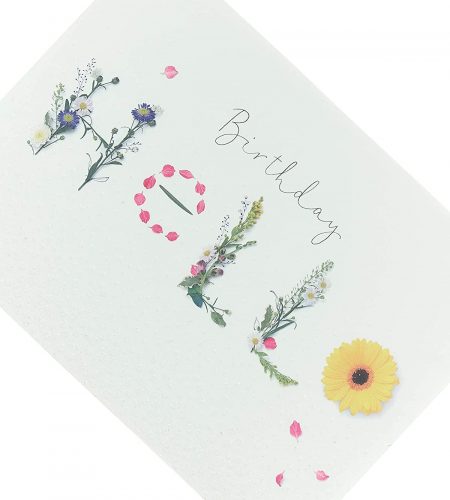 Hello Floral Birthday Card - Image 3