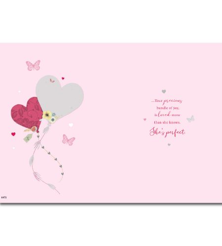 Baby Girl Birth Card - Image 2