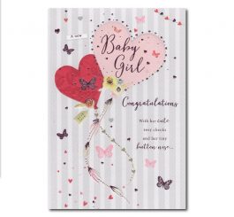 Baby Girl Birth Card