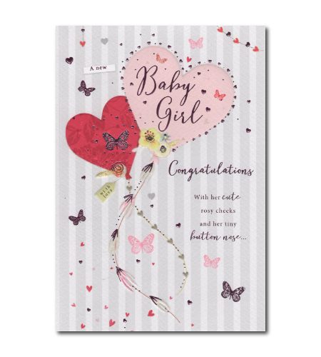 Baby Girl Birth Card