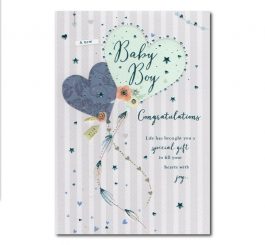 Baby Boy Birth Card