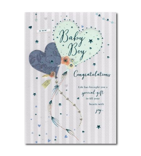 Baby Boy Birth Card