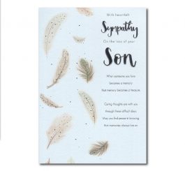 Loss of Son Sympathy Card