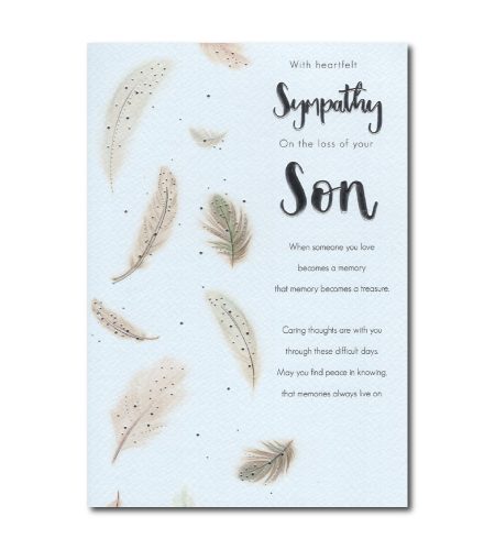 Loss of Son Sympathy Card