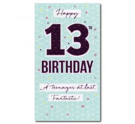 13th Birthday Card
