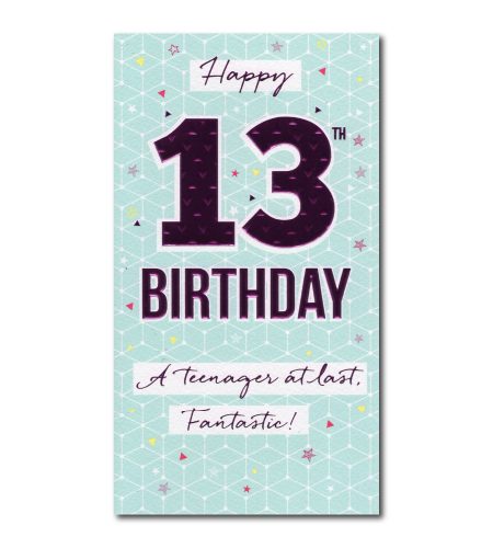 13th Birthday Card