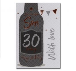30th Birthday Son Card