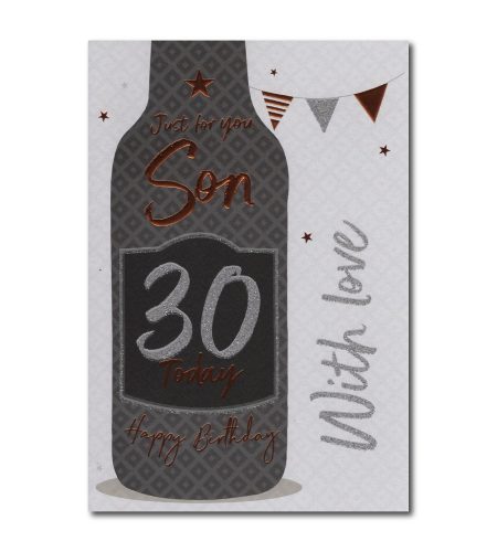 30th Birthday Son Card