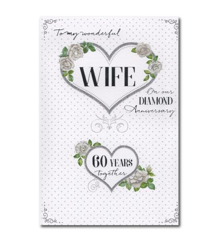 Wife Diamond 60th Anniversary Card