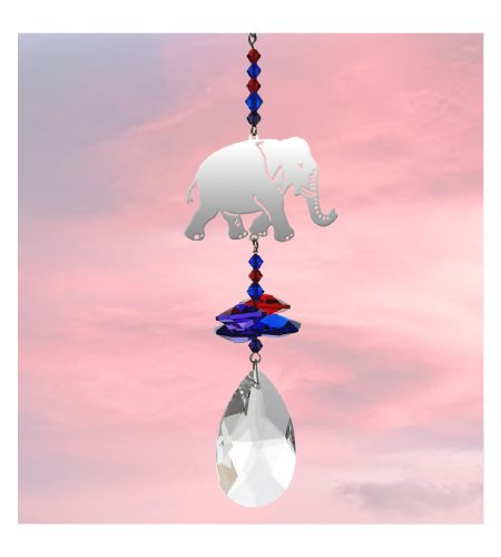 Elephant Crystal Charm