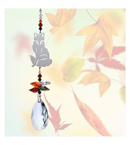 Fox Crystal Charm - Russet Red