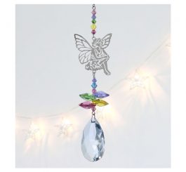 Sitting Fairy Crystal Charm - Confetti