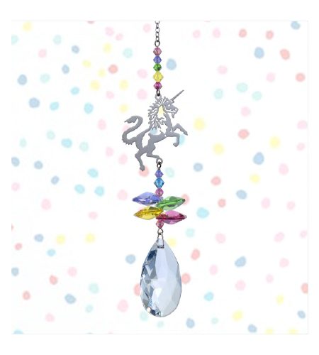 Unicorn Crystal Charm - Confetti
