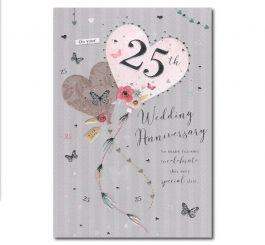 Silver 25th Anniversary Card