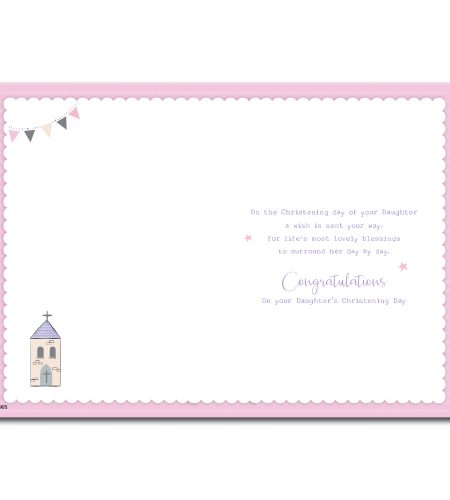 Daughter's Christening Day Card - Image 2