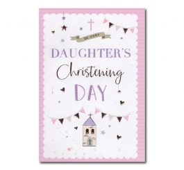 Daughter's Christening Day Card