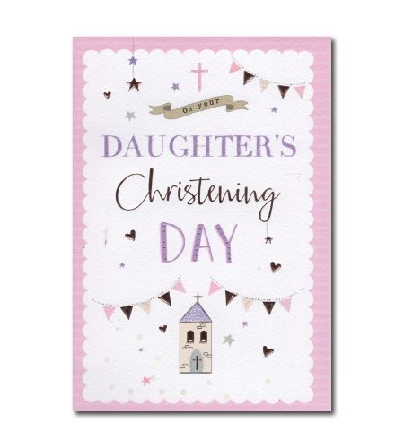 Daughter's Christening Day Card
