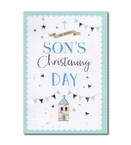 Son's Christening Day Card